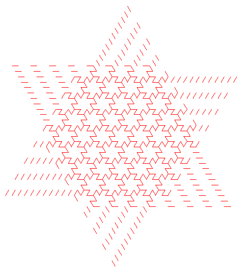 hexagram snowflake
