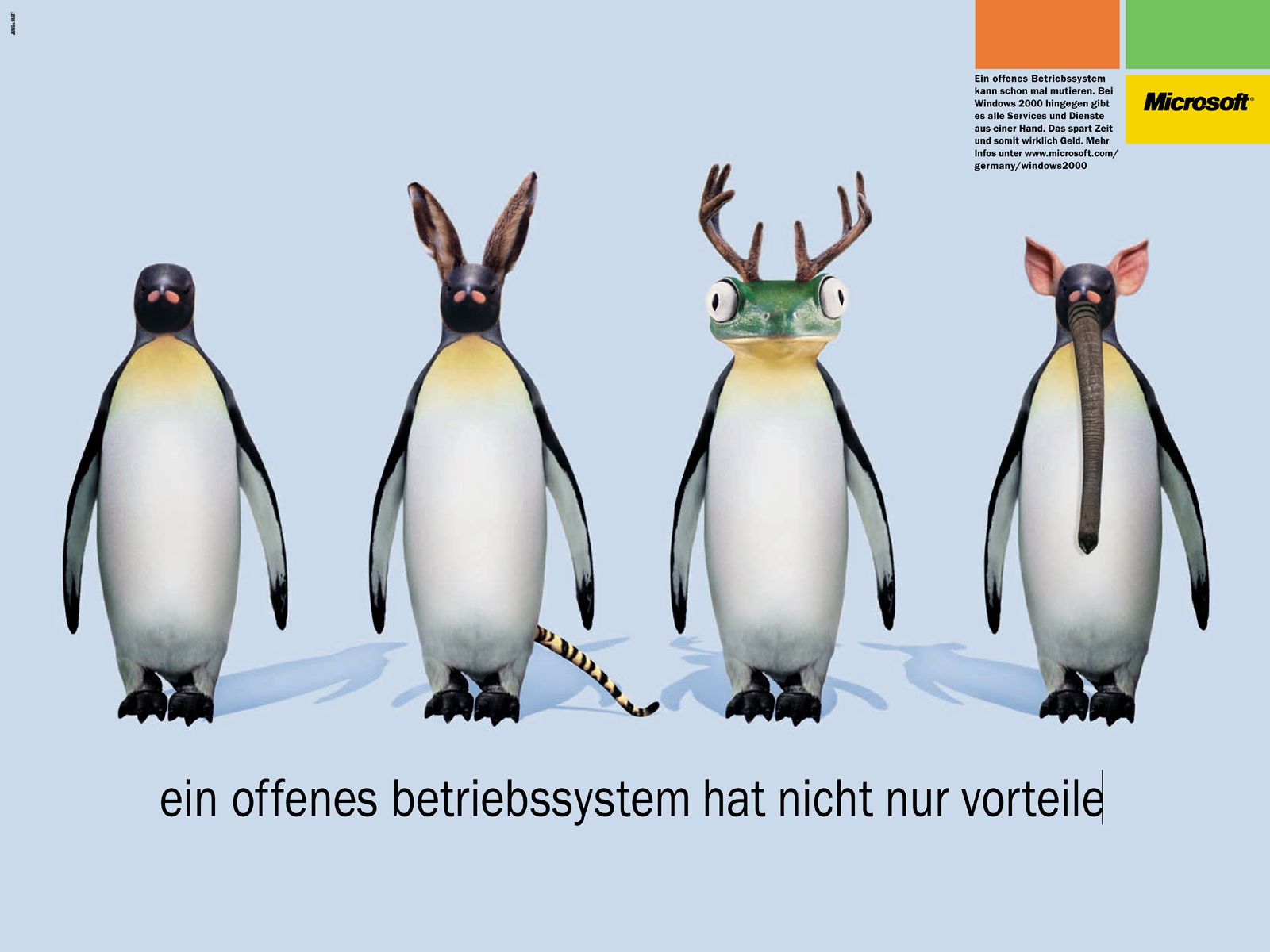 Microsoft Linux ad