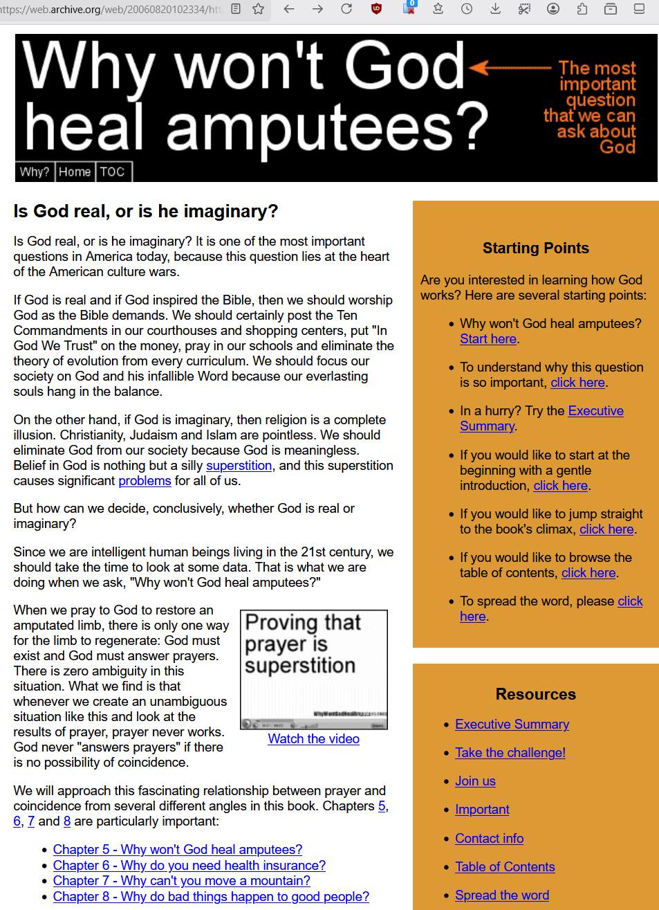 why wont god heal amputees 2006-08-20 2ec0e