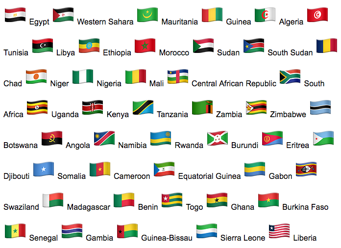 Africa country flags 2018-11-02 1a059