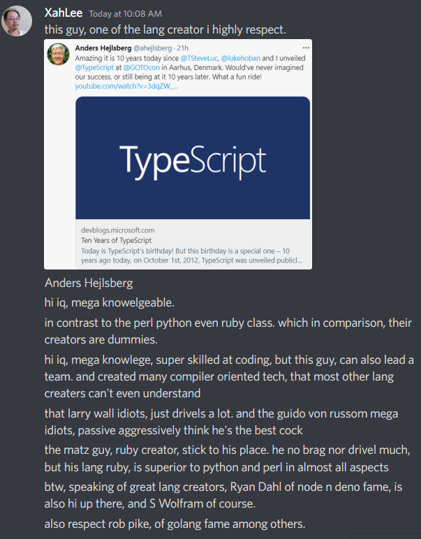 Anders Hejlsberg TypeScript creator 2022-10-02