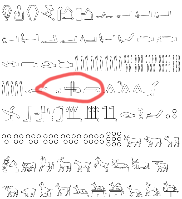 Egyptian Hieroglyph 35048