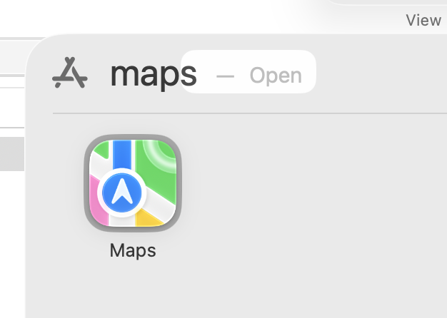 MacOS Liquid Glass app search bubble 2025-12-12 Zzp7F