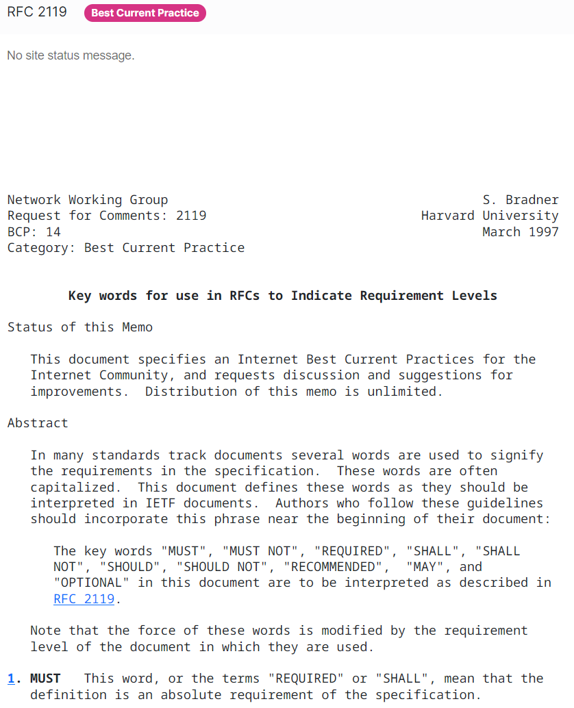 RFC 2119 must shall should 2026-08-28 18853 ll