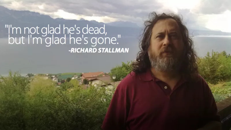 Richard Stallman on Steve Jobs death