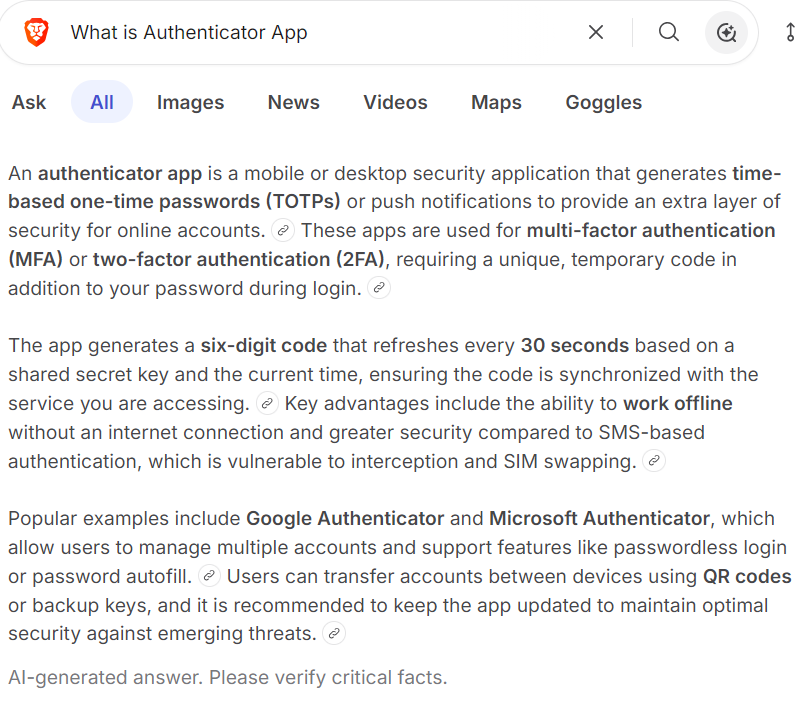 What is Authenticator App 2026-07-12 2599b ll