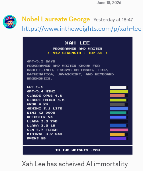 Xah Lee AI immortality 2026-06-18 2830c