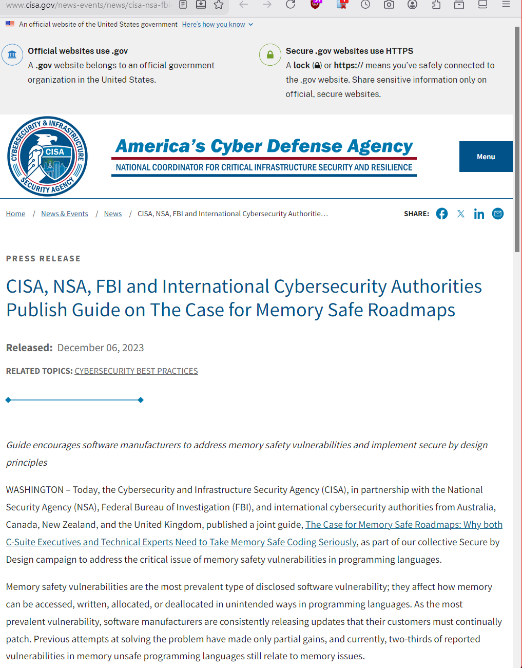 cisa on c cpp 2026-05-18 14a90
