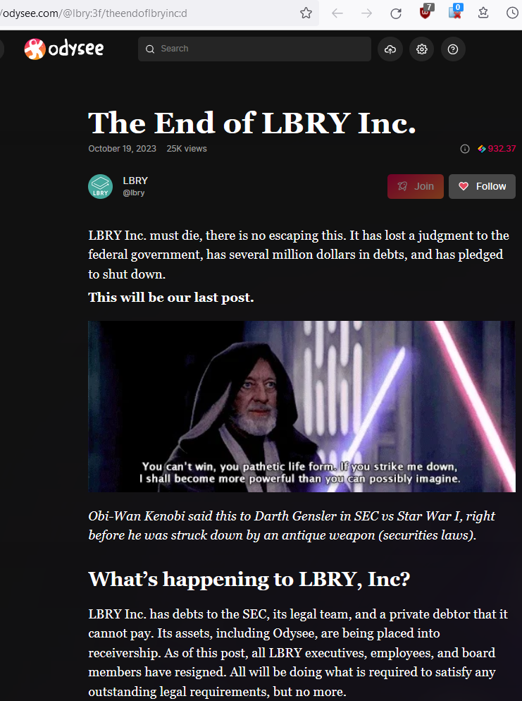 end of lbry inc 2023-11-05 ZpSd
