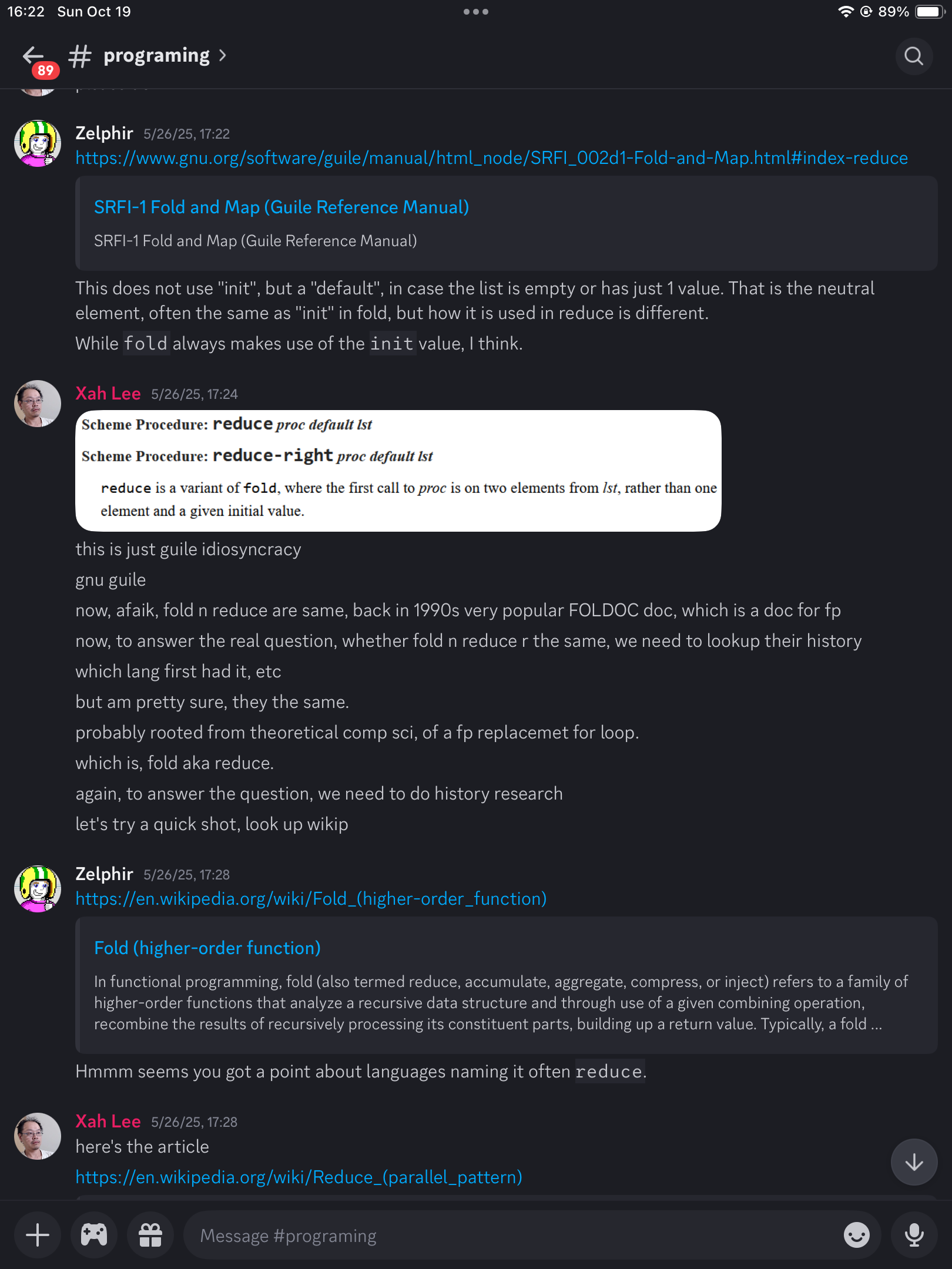 fold reduce xah discord 2025-05-26 2
