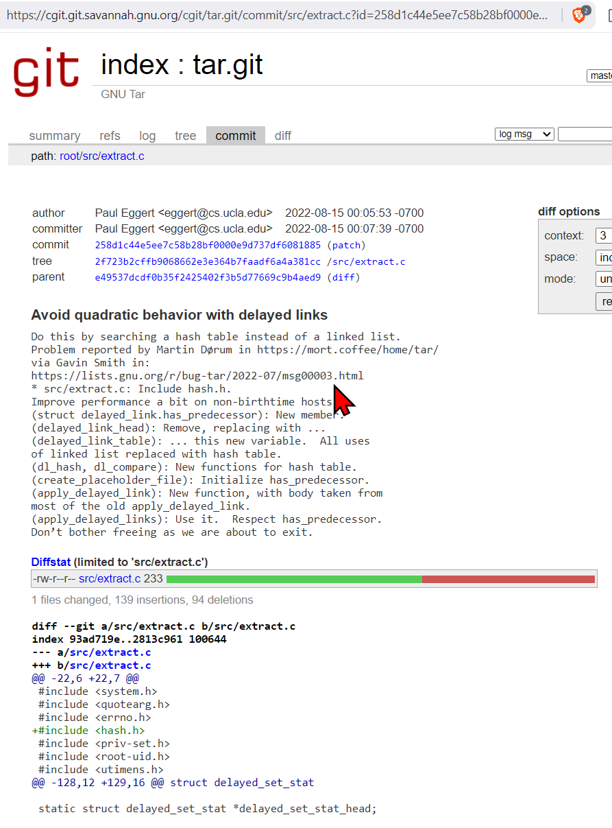 gnu tar 2026-08-15 2c3de ll