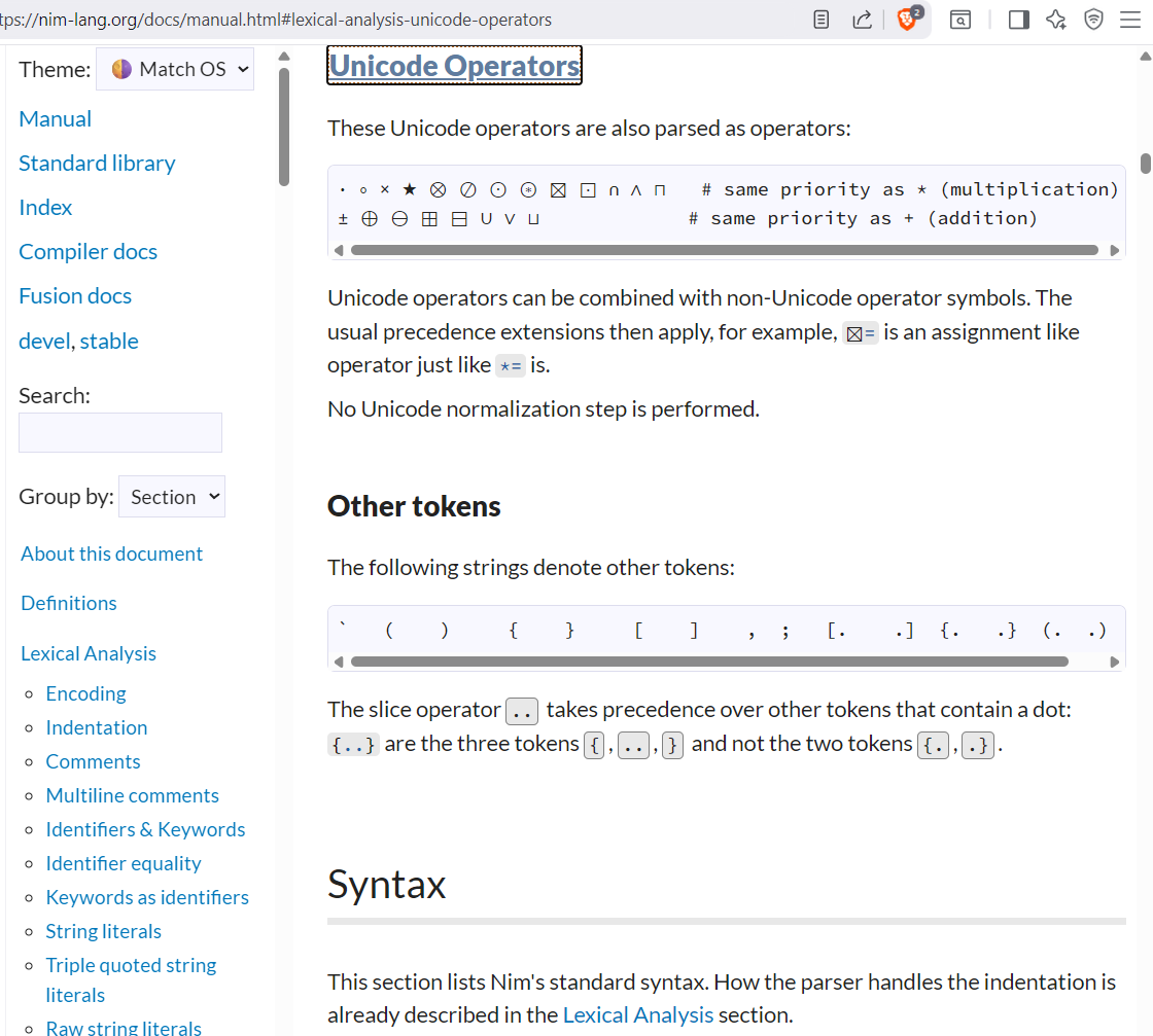 nim unicode operator 2026-06-03 1719a