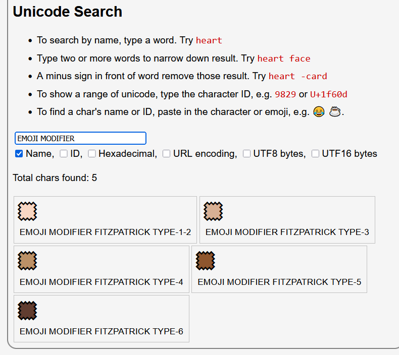 unicode skin color 2025-07-18 24df6