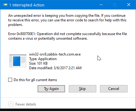 win32 zabbix virus
