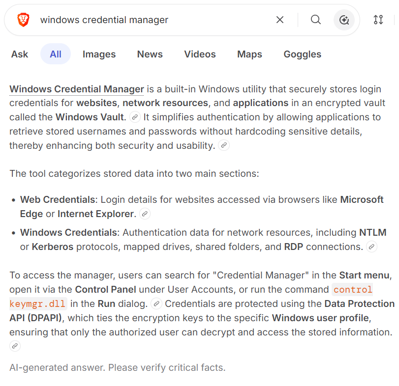 windows credential manager 2026-07-09 2f527 ll