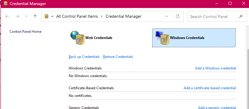 windows credential manager 2026-07-09 31b1c ll