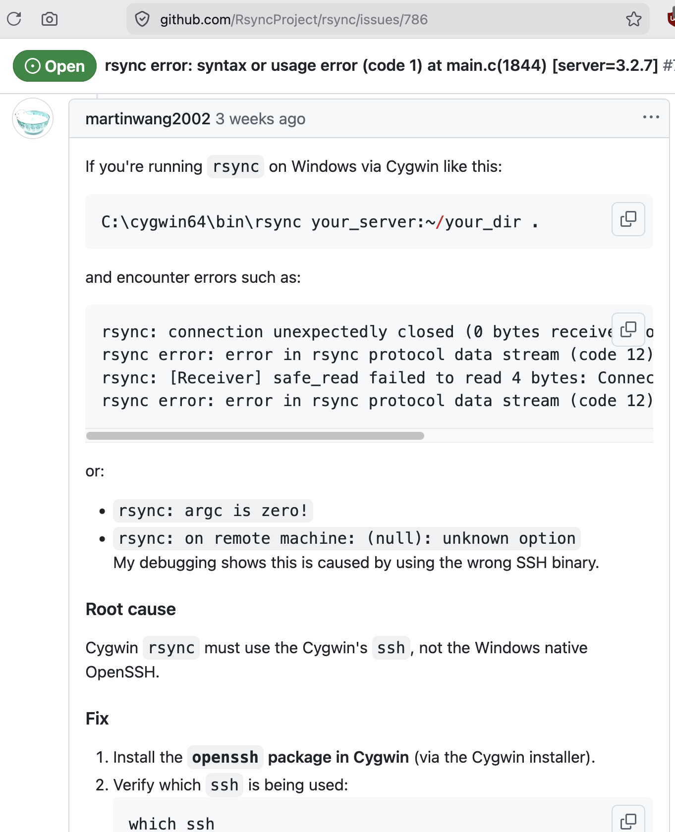 Xah Lee rsync ssh bug 2026-04-18 HxwBs