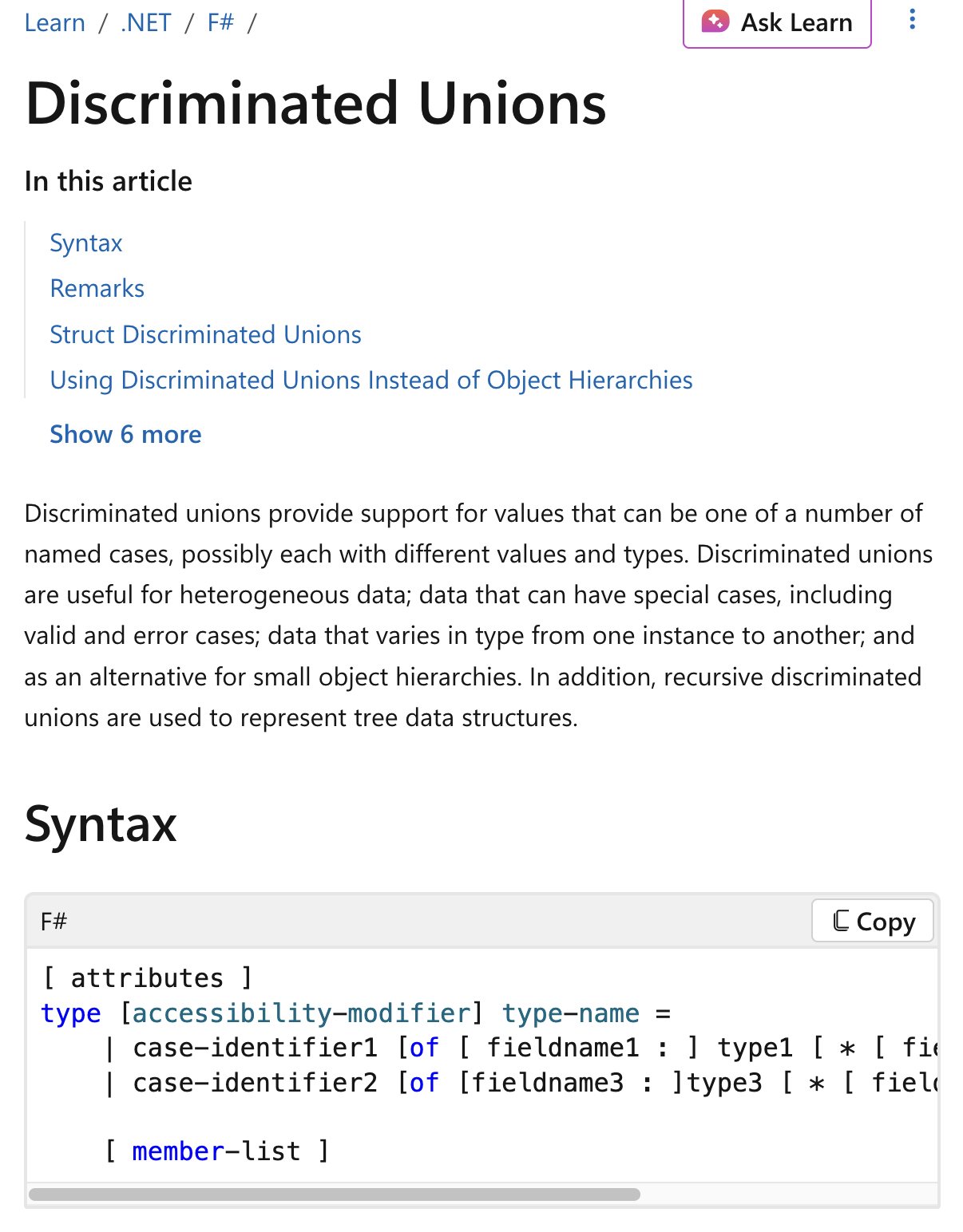 sum type discriminated union fsharp 2025-12-23