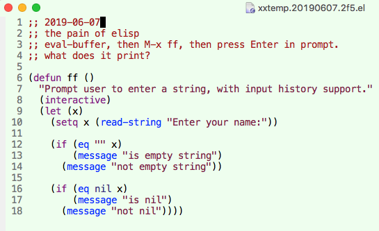elisp problem 2019-06-07 pq9nr