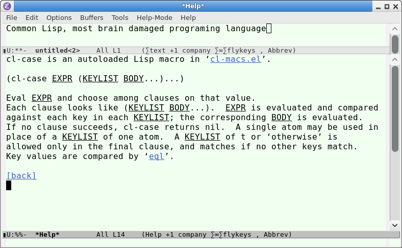 emacs cl case 27173