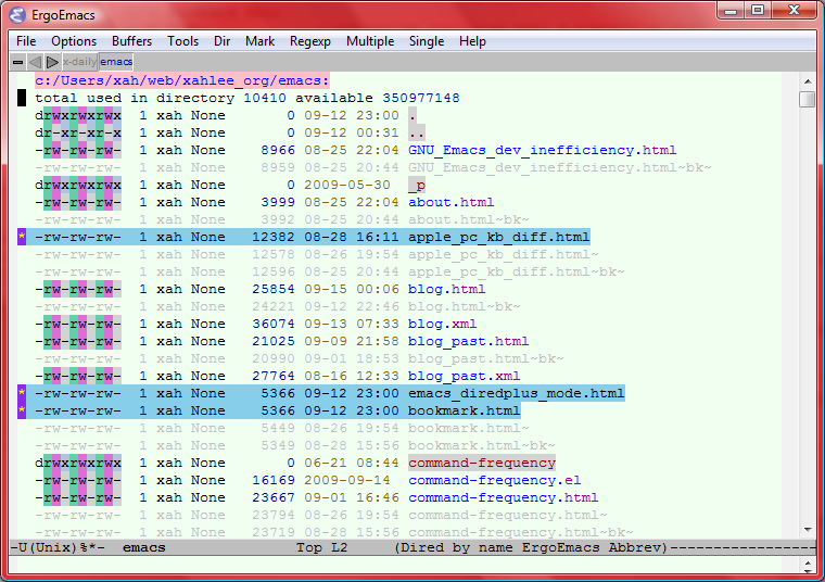 emacs diredplus mode