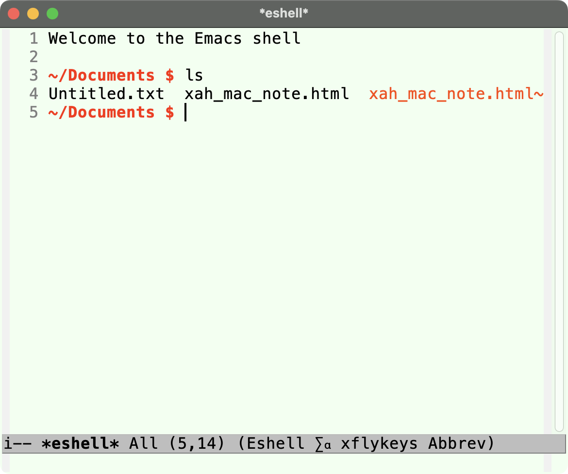 emacs eshell mac 2024-07-03