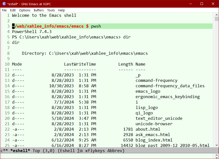 emacs eshell pwsh 2024-07-03