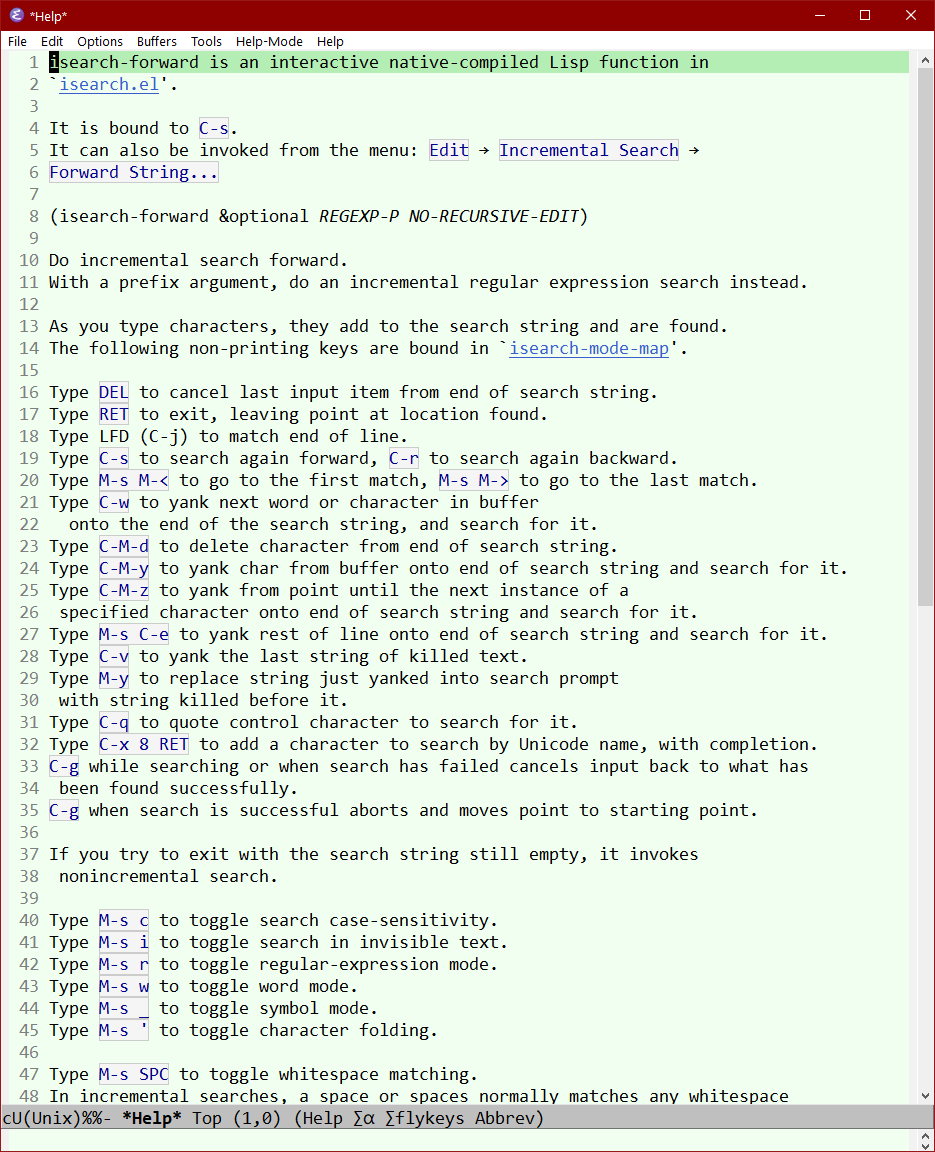 emacs isearch-describe-mode 2023-10-16