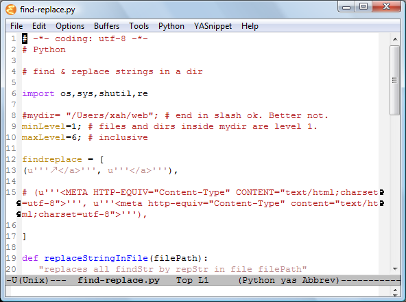 emacs line numbers