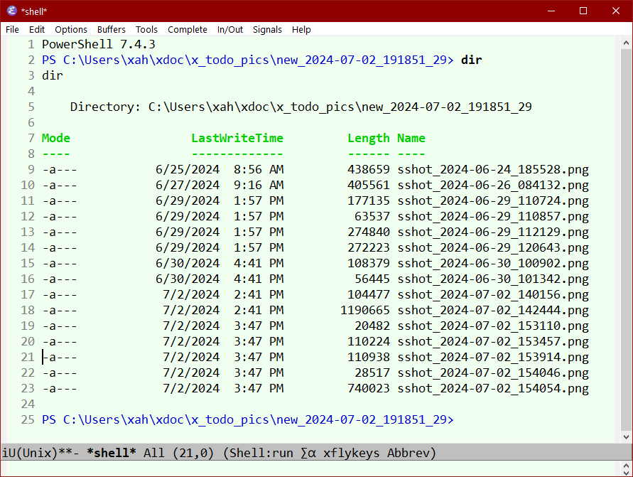 emacs pwsh 2024-07-03 ndsk