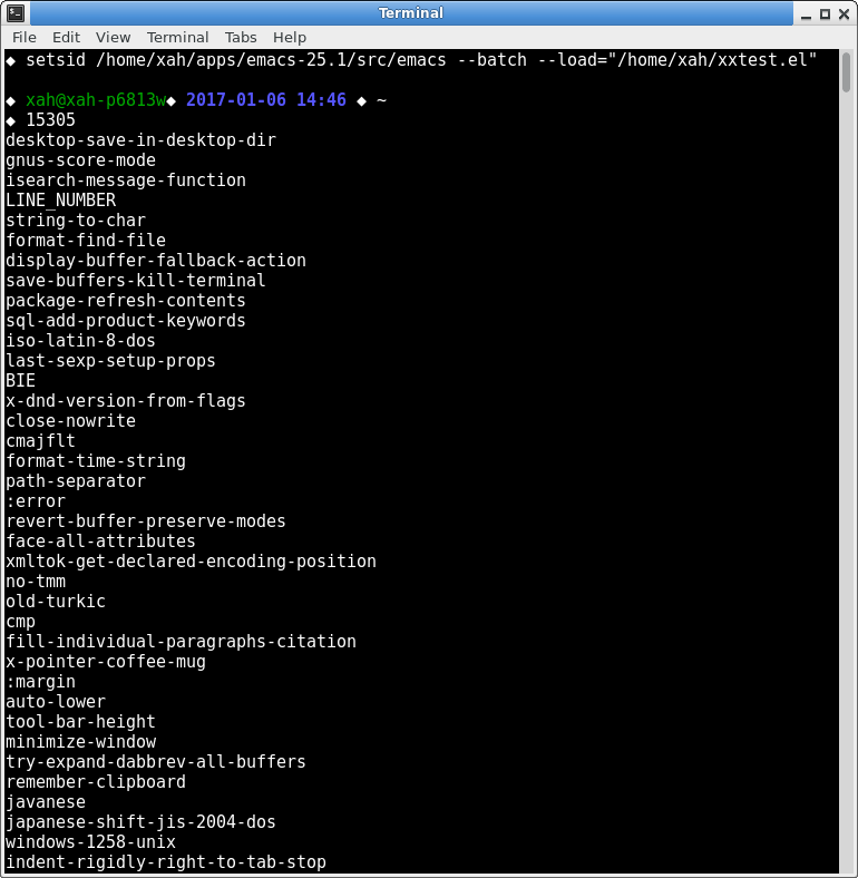 emacs symbols obarray list 2017-01-06