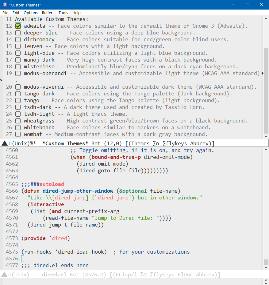 emacs theme adwaita 2022-05-23 145854