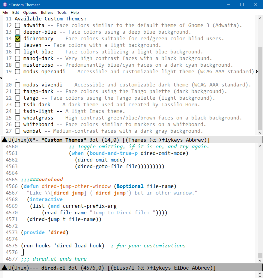 emacs theme dichromacy 2022-05-23 145916