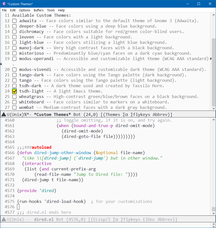 emacs theme tsdh-light 2022-05-23 150059
