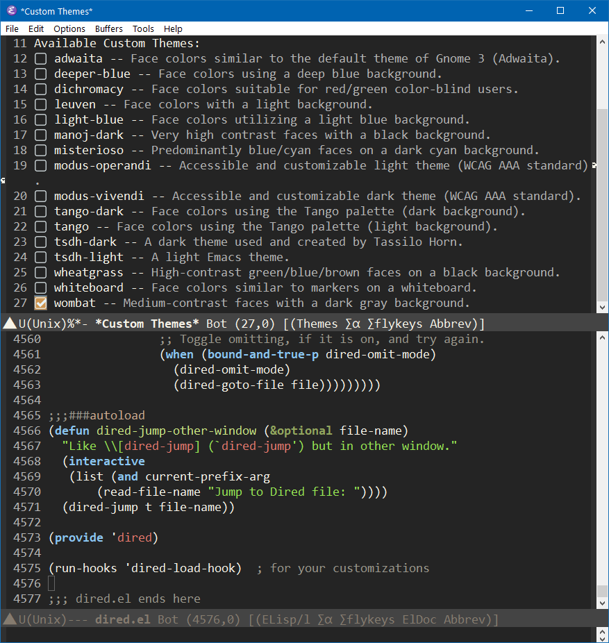 emacs theme wombat 2022-05-23 150124