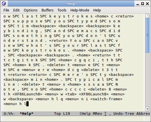 emacs view lossage xah fly keys 2015-03-01
