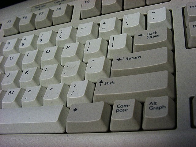 sun type 6 keyboard meta compose altgraph keys