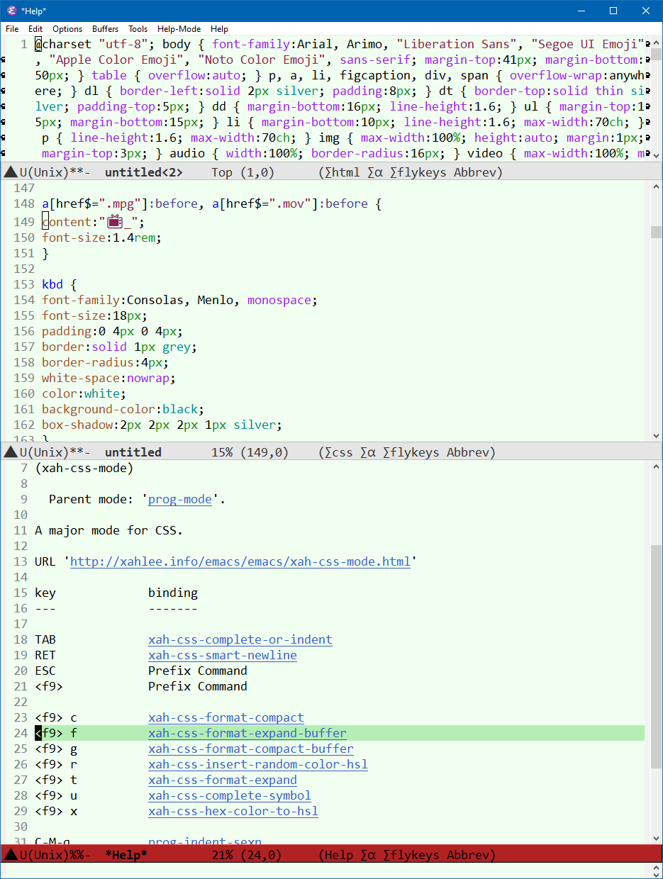 xah css mode 2022-02-18 4HXN