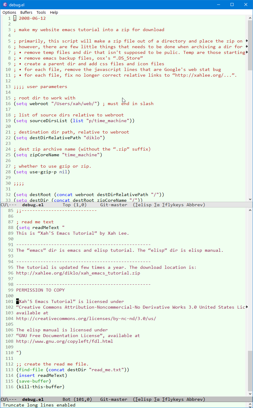 xah emacs tutorial 2008 QNz58