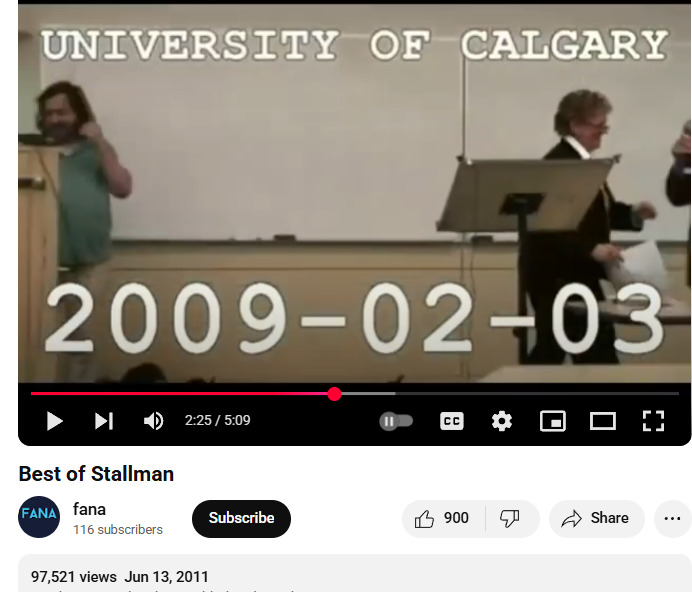 Richard Stallman against open source GsYyM