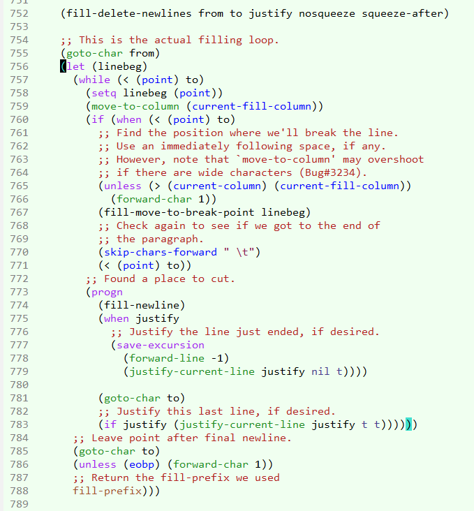 elisp fill-region code 2021-08-01
