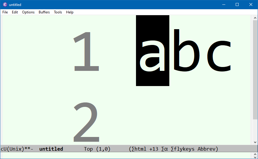 emacs big font crash 2021-09-22