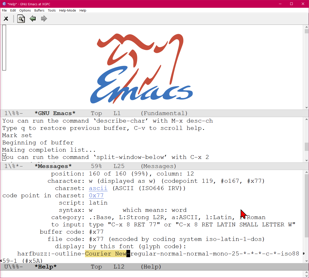 emacs default font courier new 2025-08-06 2f760