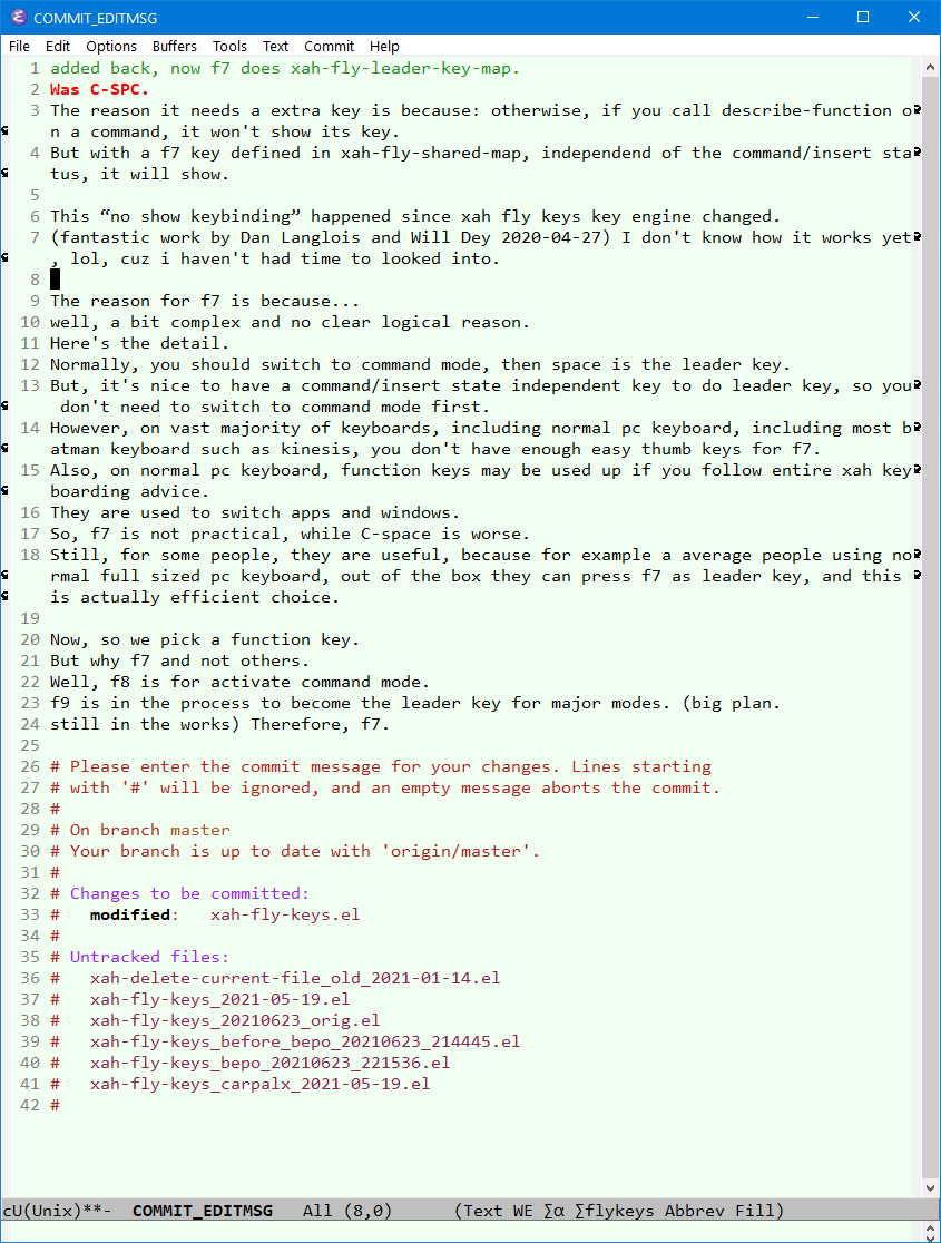 emacs keybinding saga xah fly keys 2021-06-27