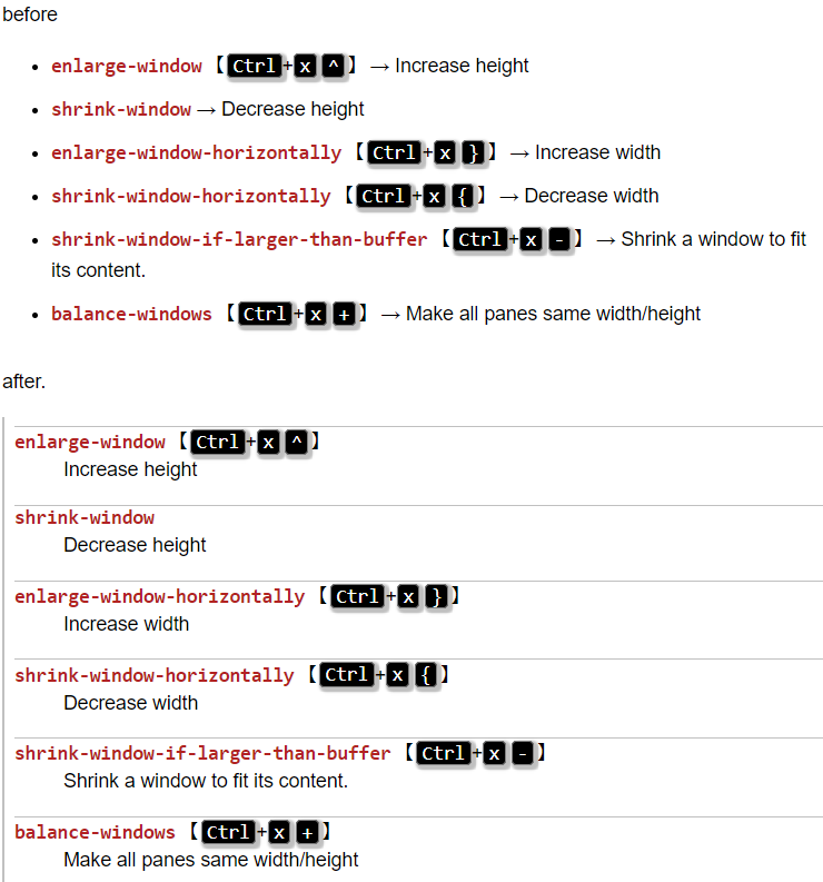 list vs definition list 2021-05-13