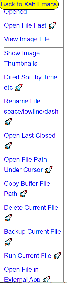 xah emacs commands nav panel 2021-07-20