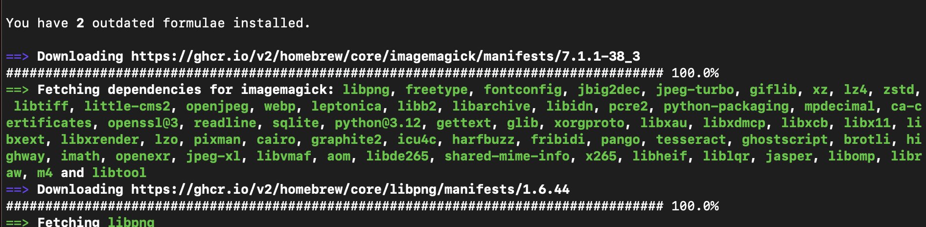 image magick dependencies 2024-10-11 vDMkG
