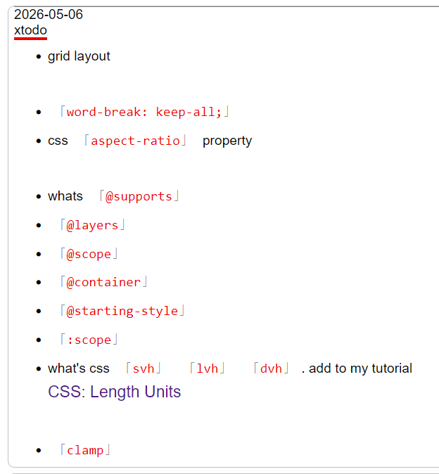 css phd todo 2026-05-16 168f6