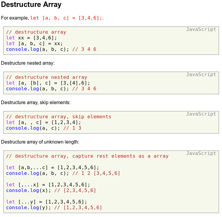 js destructure array c2cf6