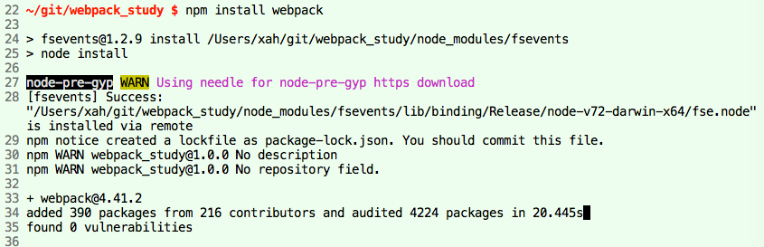 js npm webpack install 2019-10-29 krjs9